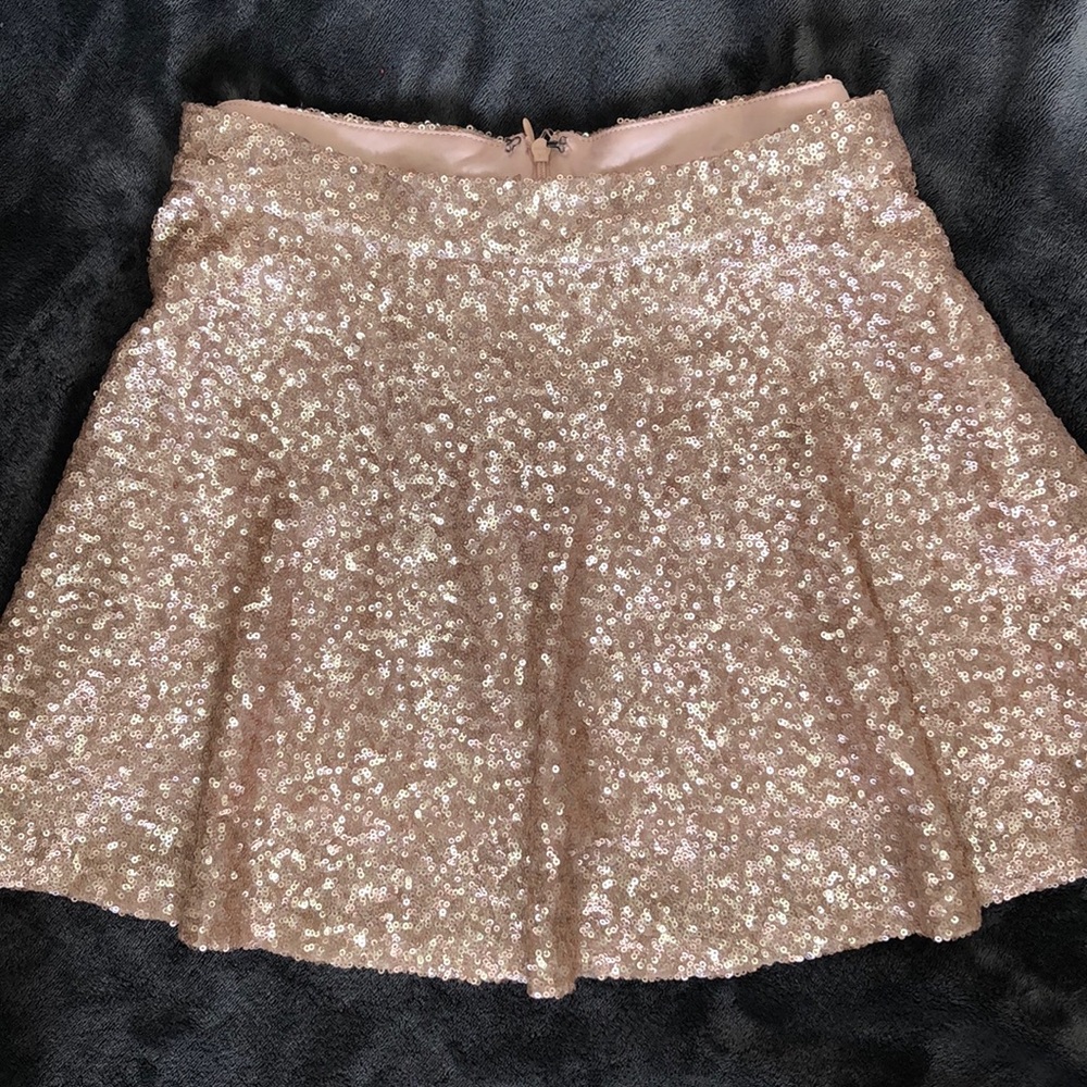Sequence rose gold skirt